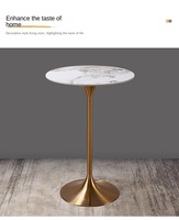 Table d'angle en fer durable au design tulipe moderne, avec structure métallique, pour salon, balcon, café, salle à manger, non pliable, pour la maison