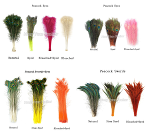 Số lượng lớn nhuộm màu đỏ tự nhiên con công lông cho DIY Craft Đảng Carnival giáng sinh bình kỳ nghỉ nhà đám cưới trung tâm trang trí nội thất hoa - Product Image 3