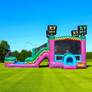 <span class=keywords><strong>Château</strong></span> Gonflable Commercial <span class=keywords><strong>à</strong></span> <span class=keywords><strong>Vendre</strong></span> : Toboggan Aquatique et Piscine pour Fêtes d'Entreprises en Extérieur, Bleu, pour Enfants, avec Souffleur - Product Image 4