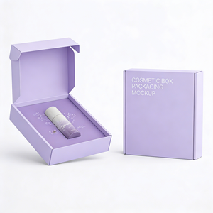 กล่องบรรจุภัณฑ์เครื่องสำอางรูปทรงสี่เหลี่ยมผืนผ้าแบบกำหนดเอง รีไซเคิลได้ กล่องไปรษณีย์ลูกฟูก พิมพ์ลายสีเต็มรูปแบบตามสั่ง OEM - Product Image 5