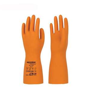 Guantes de látex de alta calidad para el trabajo, manoplas de goma resistentes a químicos industriales, resistentes al aceite y ácido alcalino de doble Color - Product Image 1