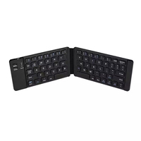 Clavier sans fil rechargeable de taille mini, pliable, compatible avec Android, Windows, iPad