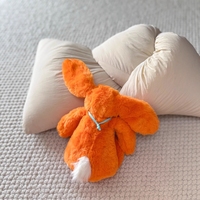 Prix d'usine JC Bashful Luxe Amberley Bunny Peluche Lapin en fourrure douce de luxe à longues oreilles, Cadeau haut de gamme pour bébé
