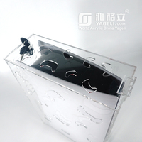 Yageli, fabricant chinois, lance la dernière version de son boîtier transparent personnalisé en acrylique pour PS4, service professionnel pour l'affichage uniquement.