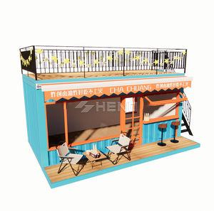 Conteneur en acier à deux étages de 20 pieds, à assembler soi-même, pour garage, magasin de détail, supermarché - Product Image 4