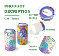 Boîte à mouchoirs pour voiture de qualité supérieure, mouchoirs doux et absorbants, motif abstrait mignon, parfaits pour la voiture, le bureau et les voyages