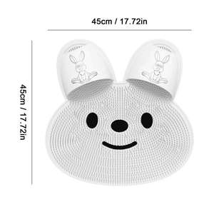 Body <strong>Shower</strong> Brush Foot Wash Mat Non Slip Rabbit Reusable Bath Massage <strong>Cushion</strong> for Relaxation - Product Image 6