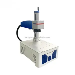 RTS Portable Small Mini 20W 30W 50W Animal Cattle Ear Tags Pet ID Tag Fiber Laser Marking Machine