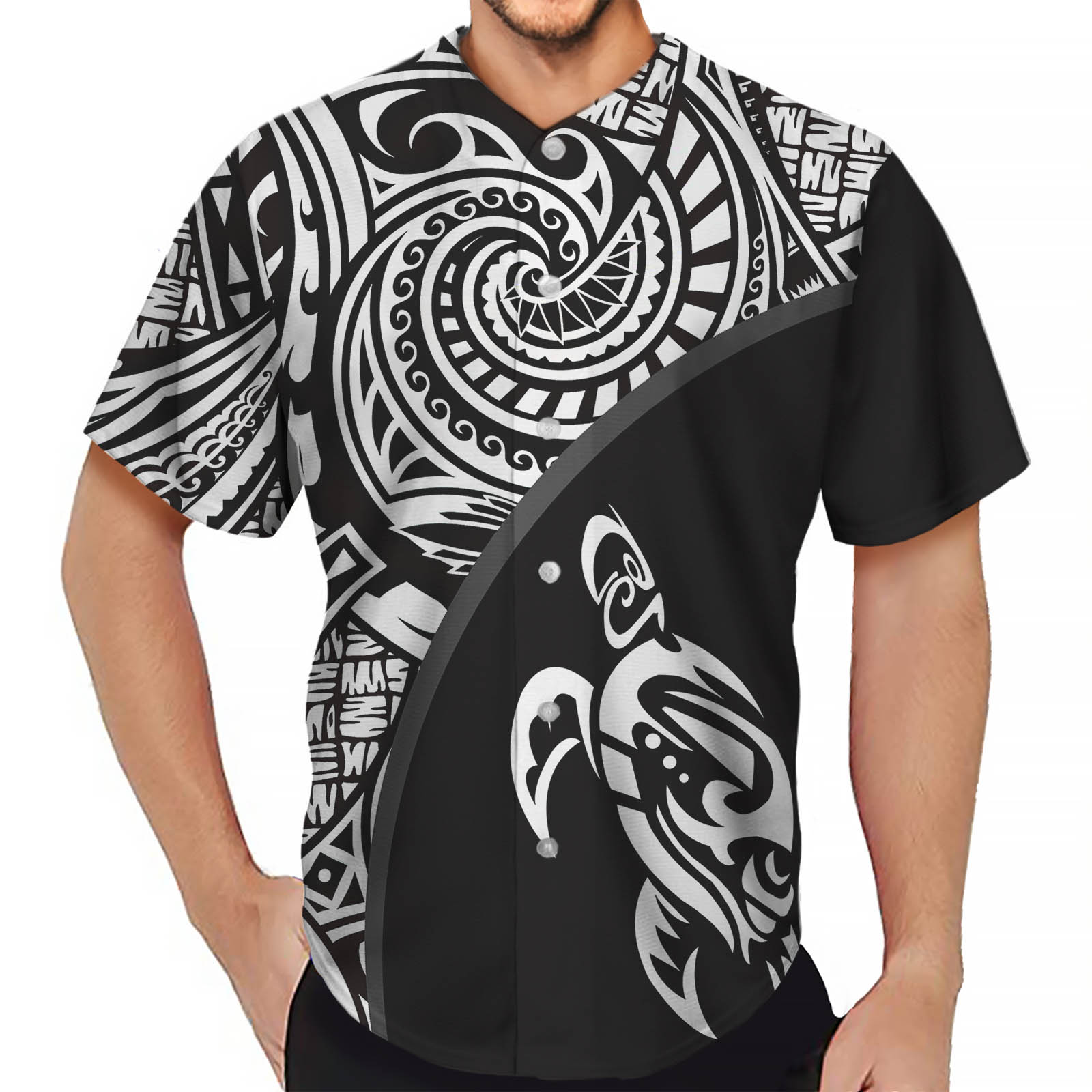 Remera manga ranglan para hombre