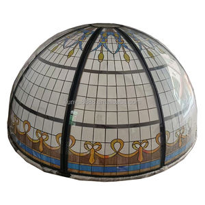 Cúpula de Vidrio Tiffany Estilo Europeo Sólido Personalizada de Fábrica China, Alta Transmitancia de Luz, Decoración para Gimnasio y Exteriores - Product Image 6