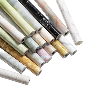 Jinyi Wasserdichter Marmor Stein Aufkleber Glänzend Selbstklebend Ablösbar für Bad Küche Wandverkleidung Tapete - Product Image 1