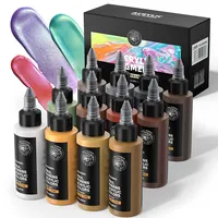 Ensemble de peinture sur papier acrylique nacré de qualité supérieure, 12 couleurs, 60 ml, sûr et non toxique, dédié aux fournitures artistiques