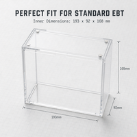 Boîte de présentation magnétique en acrylique transparent écologique amovible sur le thème des animaux, boîte de rangement portable pour collection de cartes