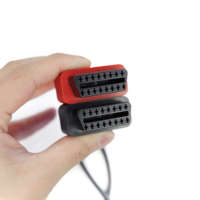 Cable adaptador Tesla de 26 pines a doble OBD2 en Y para herramienta de diagnóstico de vehículos eléctricos, herramienta de diagnóstico de vehículos, escáner OBD2, programación de ECU