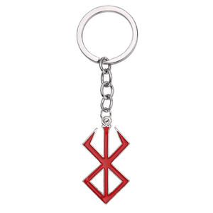 Vente chaude <span class=keywords><strong>Anime</strong></span> Berserker Collier pour Hommes Norse <span class=keywords><strong>Viking</strong></span> Mythologie Porte-clés Viscéral Épée logo Pendentif Hip-Hop Parti Bijoux - Product Image 5