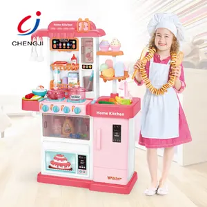 Chengji Pretend Paly Light Musik Geschirr Küche Mädchen Spielzeug Spielset, Eis Kunststoff Kinder Küche Set Spielzeug