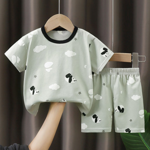 아기 티셔츠 남아 홈웨어 여아 잠옷 여름 아동복 - Product Image 3
