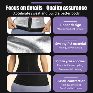 Penjualan terlaris <span class=keywords><strong>2025</strong></span> setelan Sauna sabuk keringat korset Trainer pinggang Sauna untuk wanita sabuk Sauna dengan ritsleting untuk wanita - Product Image 5