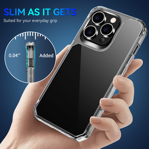 Pour <span class=keywords><strong>iPhone</strong></span> 15 Pro 14 Plus 13 12 Mini 11 Pro Max XR X XS 6 <span class=keywords><strong>7</strong></span> 8 Souple TPU Cadre HD Clair Acrylique Antichoc Couverture Rigide <span class=keywords><strong>Coque</strong></span> de Téléphone - Product Image 3