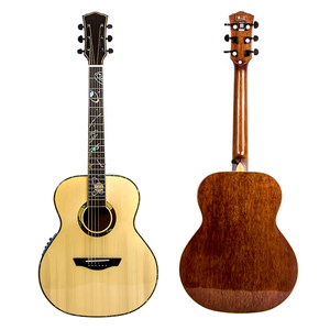 GALYDA 36 Inch Professional Acoustic Guitar Solid Top with EQ Inlay High Gloss <b>Instrument</b> - Product Image 6