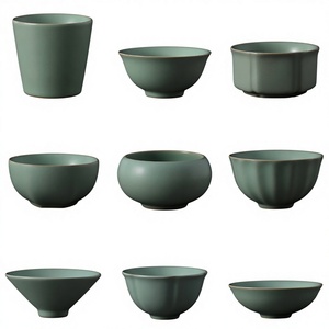 Tazza da tè in ceramica Tianqing Ru Kiln di alta gamma con smalto craquelé autentico, tazza singola per set da tè Kung Fu - Product Image 1