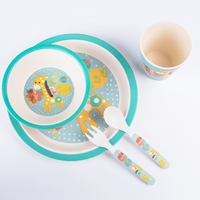Ensemble de table à manger biodégradable personnalisable en gros, nouveau produit de haute qualité