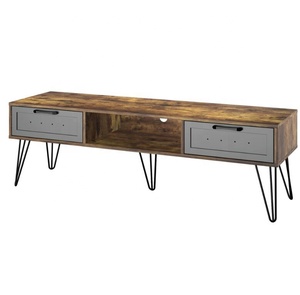 Giải trí hiện đại trung tâm <span class=keywords><strong>TV</strong></span> giao diện điều khiển Bảng phương tiện truyền thông giao diện điều khiển kệ sách <span class=keywords><strong>TV</strong></span> đứng với 2 ngăn kéo & 1 Mở Kệ - Product Image 1