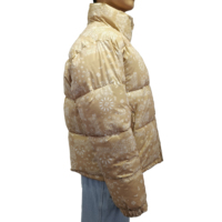 Blouson d'hiver matelassé pour homme, col montant, motif lettres, logo personnalisé, imperméable, respirant, coupe-vent, collection 2022 - Vente en gros à succès