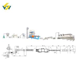 Usine de production de granulés d'aliments pour poissons d'aquarium flottants extrudés <span class=keywords><strong>à</strong></span> double vis, machines d'extrusion et équipements de séchage - Product Image 1