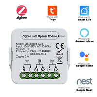 Module de commande d'ouvre-porte de garage intelligent Tuya ZigBee personnalisable, application Smart Life, commande vocale, compatible avec Alexa et Google Home