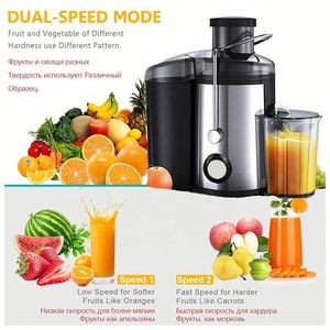 Exprimidor de Frutas Eléctrico para Uso Doméstico, Extractor de Jugos de 400w, Máquina Extractora de Jugos de Zanahoria, Procesador de Alimentos, Exprimidores - Product Image 5
