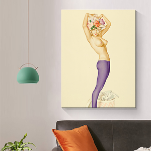 Peinture sur toile de <span class=keywords><strong>portrait</strong></span> de femme et fille africaine, illustration de haute qualité, peinture - Product Image 4