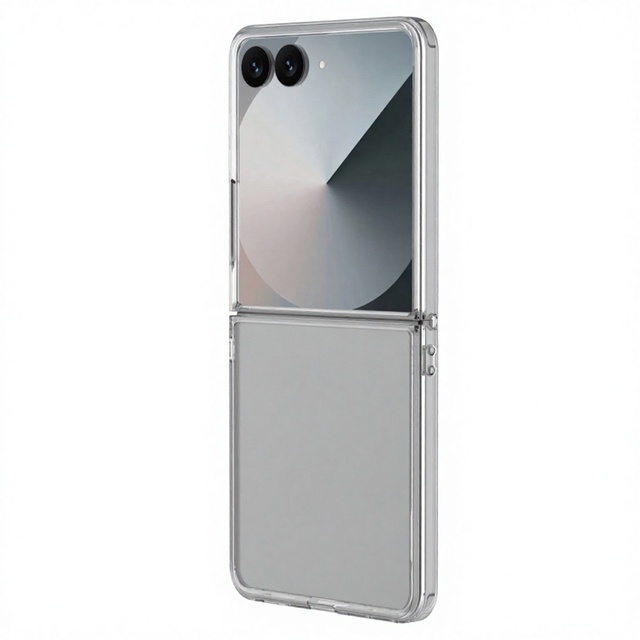 Slim Transparent Clear Phone Cover for Samsung Galaxy Z Flip 8 Anti-yellow Protective Case for Foldable Screen Mobile Phone