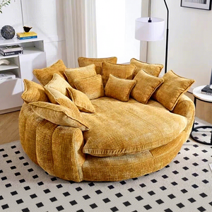 Italian Fabric Flannel Cover One Seat Lazy <b>Bed</b> Chair Modern Simplicity Design Sponge Removable Washable Shape Living Room - Product Image 3