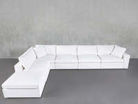 Neu eingetroffen: Modernes L-förmiges Wohnzimmer-Sofa, Cloud-Ecksofa, modulares Lounger-Sofa, Sektionssofa