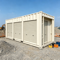 Mini conteneur de stockage préfabriqué, boîte de stockage modulaire, maison de stockage portable en acier pour entrepôt