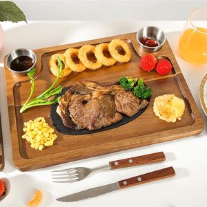 Tabla <span class=keywords><strong>de</strong></span> servir <span class=keywords><strong>de</strong></span> madera <span class=keywords><strong>de</strong></span> acacia para uso familiar, muy vendida, con 2 cuencos, ideal para regalos <span class=keywords><strong>de</strong></span> despedida <span class=keywords><strong>de</strong></span> soltera y bodas. - Product Image 1