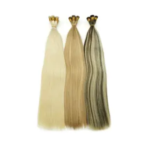 New high-quality natural human eon sewn hair extensions hand tied weft knitted Australian hair coarse end hair extensions