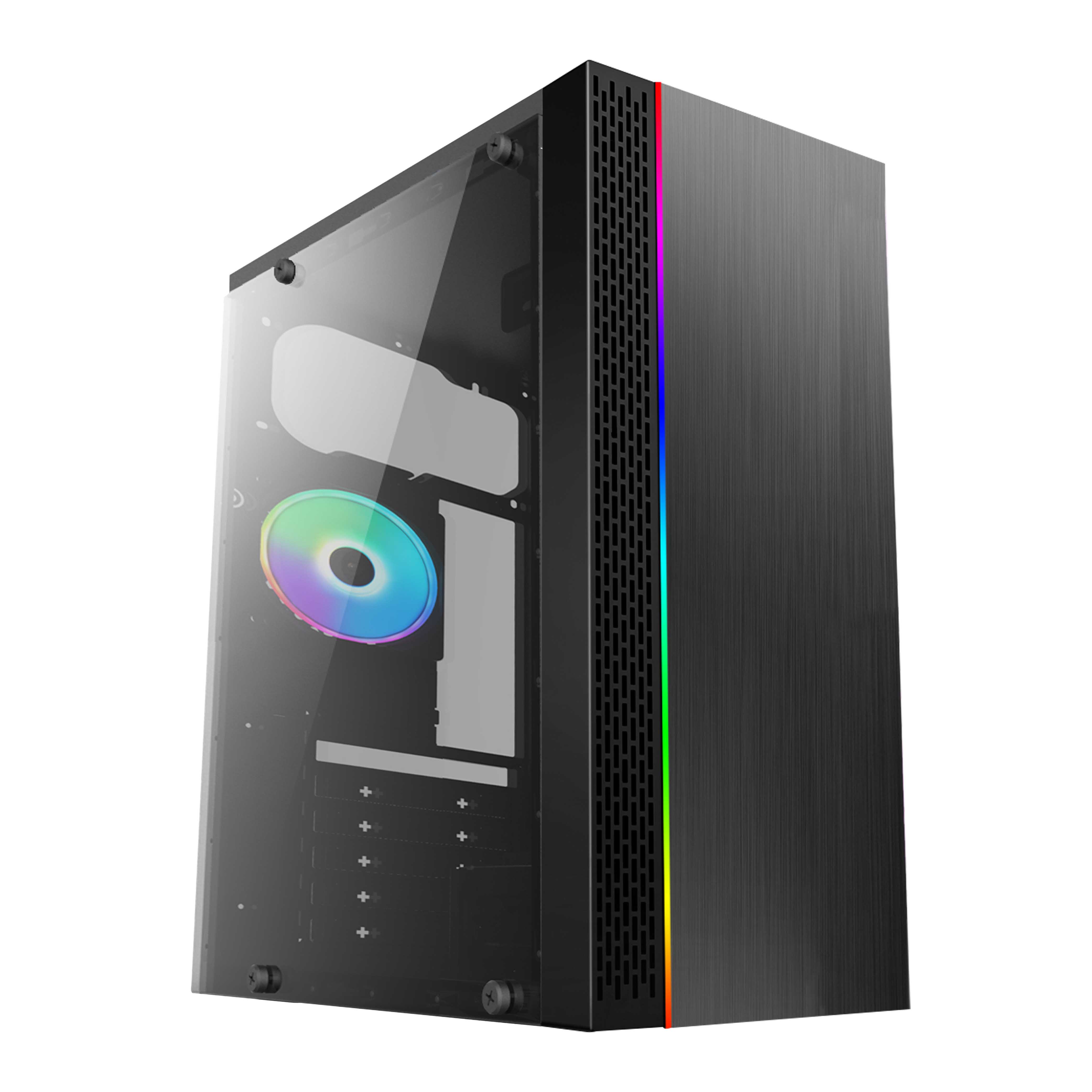 Сделай Сам акриловая полная башня из нержавеющей стали msi pc пластиковая панель micro atx с ручкой корпус компьютера