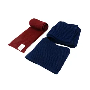 Écharpe d'hiver tricotée en cachemire acrylique personnalisé classique doux chaud populaire