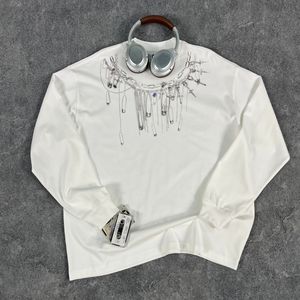 T-Shirt <span class=keywords><strong>Termica</strong></span> Personalizzata a <span class=keywords><strong>Maniche</strong></span> <span class=keywords><strong>Lunghe</strong></span> da Uomo in Cotone 100% Pesante, Vestibilità Oversize, Tinta Unita, Effetto Lavato, Stile High Street - Product Image 4