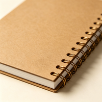 Carnet personnalisé mignon à pois pour filles, couverture souple, format A4/A5/A6, service d'impression de carnets spirales 2026