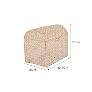 Gold Metal <b>Wedding</b> Card Holder & <b>Money</b> <b>Box</b> with Crystal Beads for Birthday Graduation Party Decoration Wholesale Indoor Use - Product Image 6