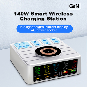 <span class=keywords><strong>Chargeur</strong></span> USB multiport 140W Chargement sans fil QC3.0 18W 10-en-1 PD Station de charge pour iPhone pour ordinateur portable <span class=keywords><strong>Samsung</strong></span> - Product Image 2