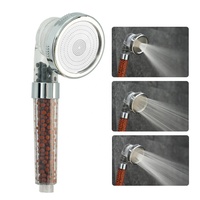 Pommeau de douche filtrant en pierre minérale pour salle de bain, accessoire de robinetterie, pommeau de douche à pression, pommeau de douche filtrant économiseur d'eau