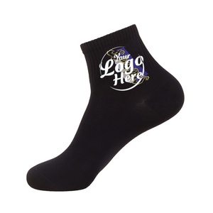 <b>Breathable</b> Anti Slip Sports <b>Socks</b> for Men Custom Logo Summer Warm Sweat Absorbing Odor Resistant Crew Cotton - Product Image 4