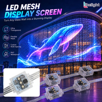 Chaîne lumineuse LED carrée 20x20mm RGB DC12V SMD3535 3LED IP67 étanche, lumière ponctuelle à pixels pour éclairage personnalisé d'écrans en maille extérieurs