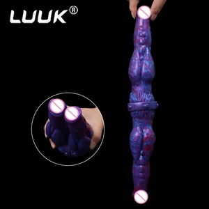 Juguete Sexual de Silicona Suave para Lesbianas, Doble Cabeza, Dildo Largo, Tapón Anal para Mujeres, Venta Directa de Fábrica - Product Image 2