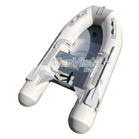 Bateau de pêche gonflable RIB pour 4 personnes, 3 m, plancher en aluminium, PVC, avec console centrale, garantie de 3 ans en option