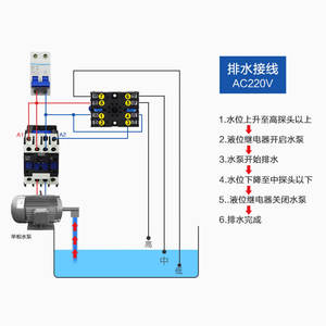 Contrôleur de niveau d'eau automatique Chint JYB-714B 220V, relais de niveau de liquide domestique, interrupteur étanche pour réservoir d'eau, pompe à eau - Product Image 4